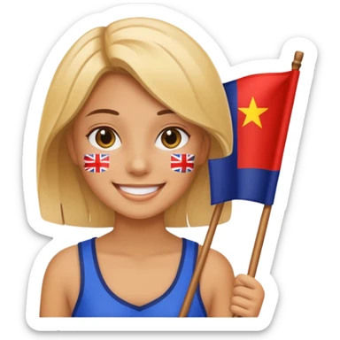 guid with falg sticker