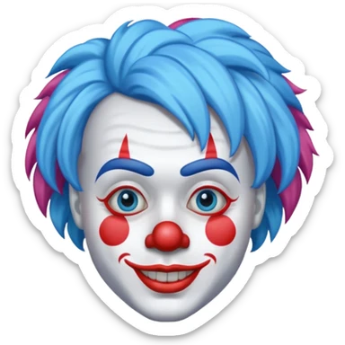 Palhaço azul sticker