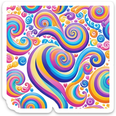 psychedelic pattern sticker