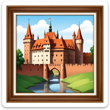 Cinematic Realistic Malbork Castle  Emoji sticker