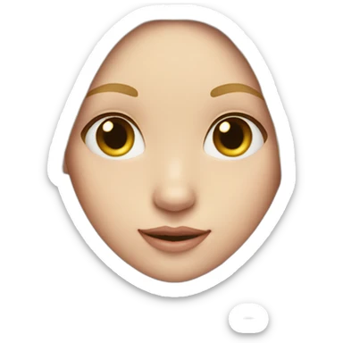 Long blond hair girl with purple cat ear Alice band sticker