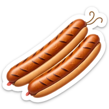 a single sausage sticker