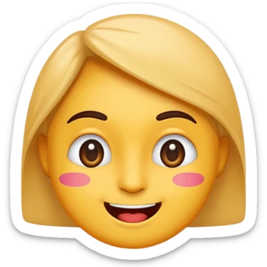 Create a bold, cartoon-style emoji with a transparent background, readable at small sizes (32×32 px). Represent the Hyderabadi phrase ‘Kya hua free hore?’ with a cheeky, mischievous expression. Use bright colors, simple shapes, and a fun, expressive style suitable for YouTube membership. sticker