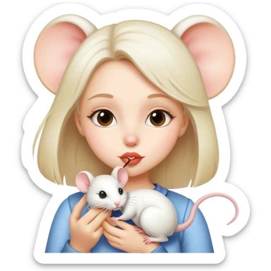 Cad kises mouse sticker