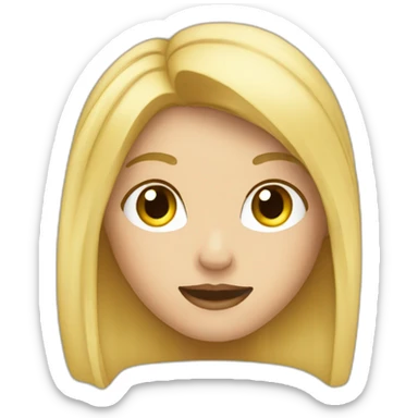Blonde qui fait un pouce en l'air sticker