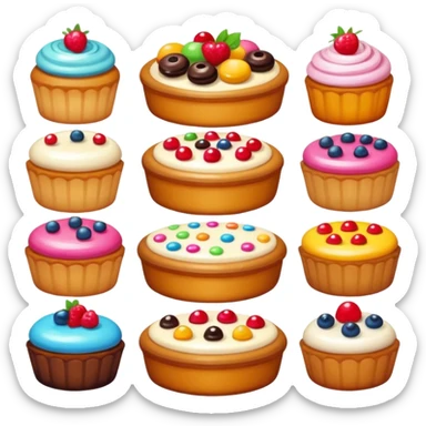 Bakery desserts  sticker