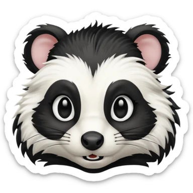 SKUNK WITH MEAN SIDE EYE sticker