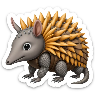 winged armadillo sticker