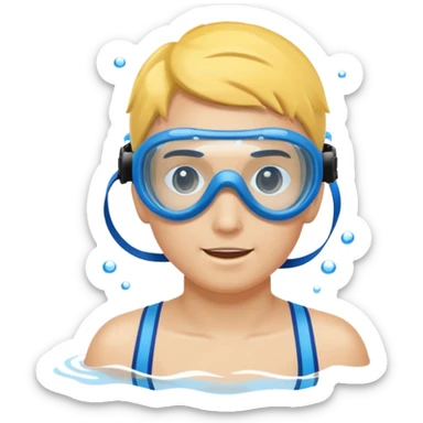 Swim 🏊 waterproof goggles 🥽  sticker