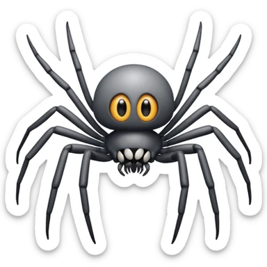 Ein riesiger hai mit spinnen Beinen und 14 Augen  sticker