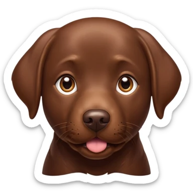 chocolate labrador sticker