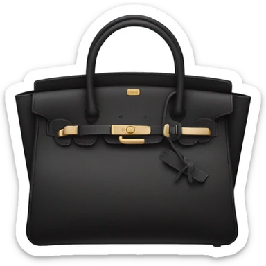 Black birkin sticker