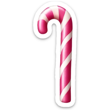 Pink candy cane  sticker