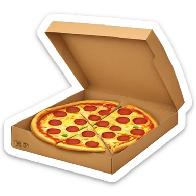 Pizza box sticker