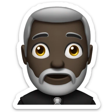 Goth preacher sticker