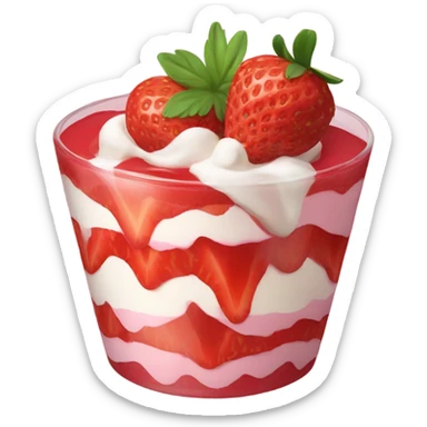 strawberry parfait sticker