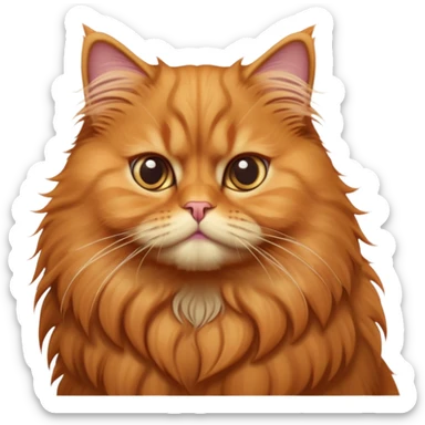 cinematic-adorable-big-eyed-fluffy-solid ginger-persian-cat-portrait-emoji,-head-tilted-playfully-with-a-sweet-expression,-fluffy-solid ginger-fur,-simplified-yet-irresistibly-cute-features-with-large,-expression, solid ginger cat sticker