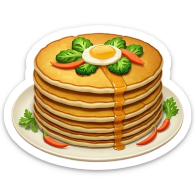 fried veggie pancake sticker