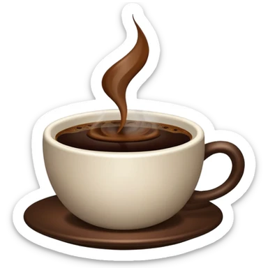 Cup of coffee sticker