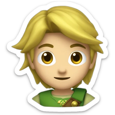 Link de Zelda avec une épée sticker