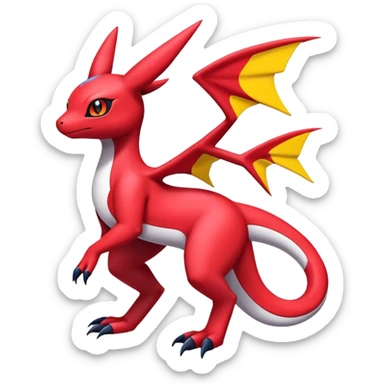  Cute Guilmon-Latias-Salandit-Umbreon-Fakémon-hybrid-creature (full body)  sticker