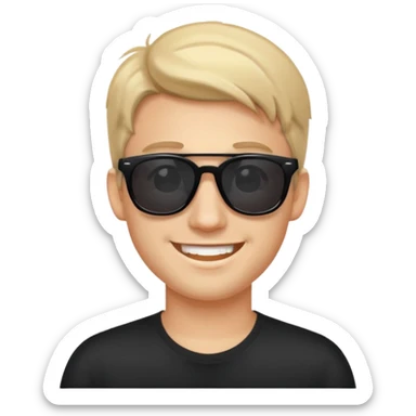 Guy 😏 with sunglasses sticker