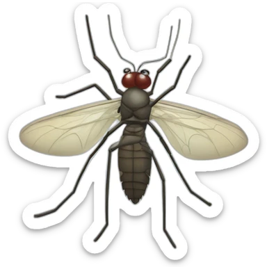 Menino metade mosquito sticker