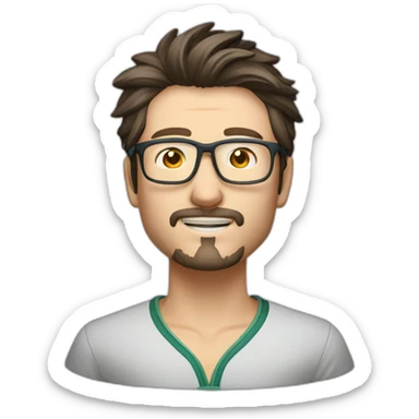 Marat Safin chinese glasse s sticker