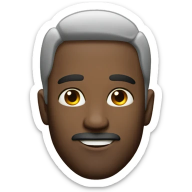 Charismatic man with piercing eyes sticker