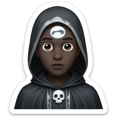 Gothic style GHOST male, black sticker