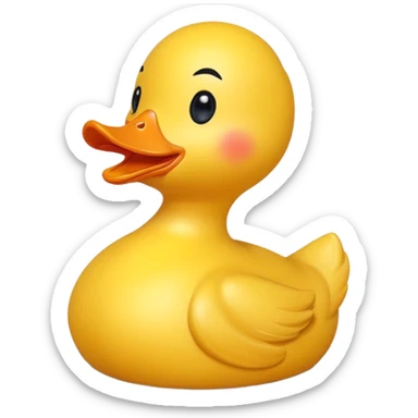 Drunk and high rubber duck sticker