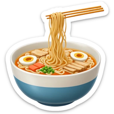 fideos ramen sin sopa sticker