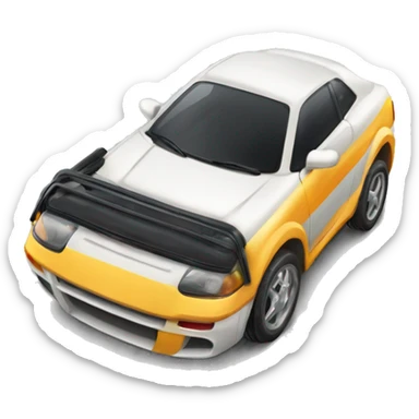 Voiture de sport roulant vite sticker