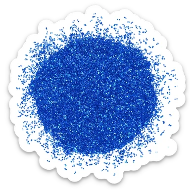 contabil cobalt glittery sparkle sticker