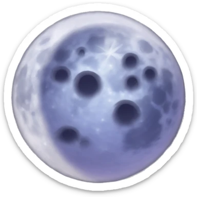 Dazzling moon  sticker