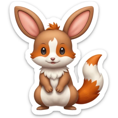 Buizel-Buneary-Minccino-fusion sticker