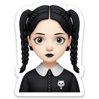 wednesday addams sticker