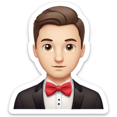 bow-tie polish guy 30yo sticker