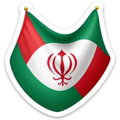 Iranian flag sticker