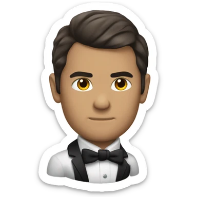 brunet james bond sticker