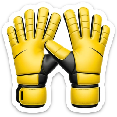 Football goalkeeper gloves sticker