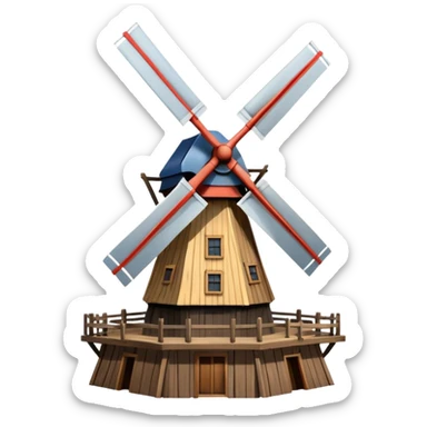 Dutch Windmill sticker