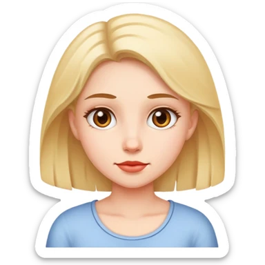 A girl that is here sticker