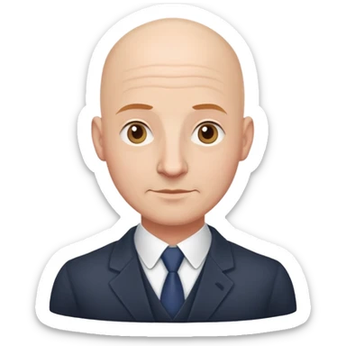 A bald mortgage adviser in the uk sticker