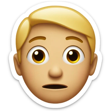 face with red exclamation mark next to it sticker