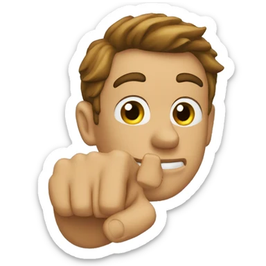 make him point out his indexfinger sticker