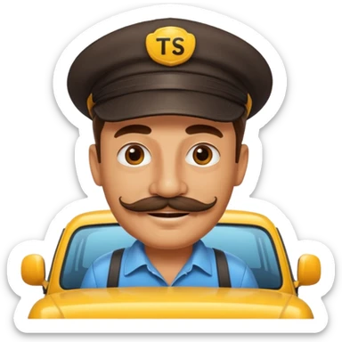 taxi driver sticker
