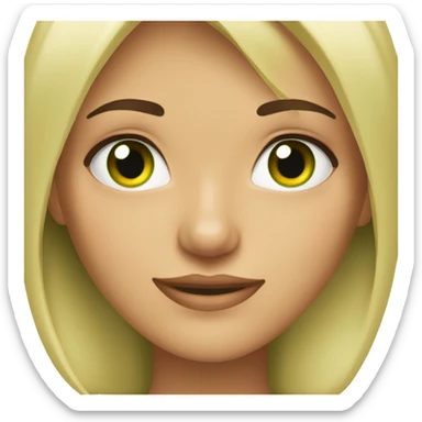 Rubia de ojos verdes bonita  sticker