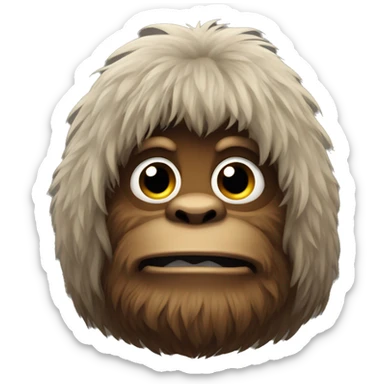 Cute Sasquatch  sticker
