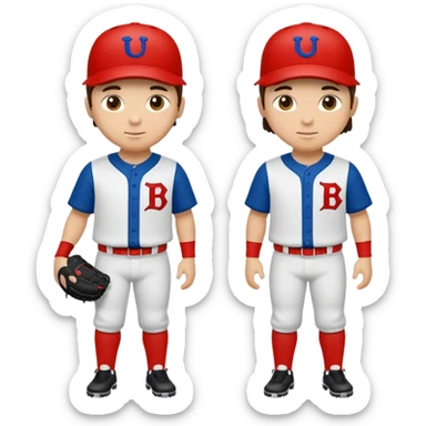 quiero dos equipos enemigos de baseball  sticker